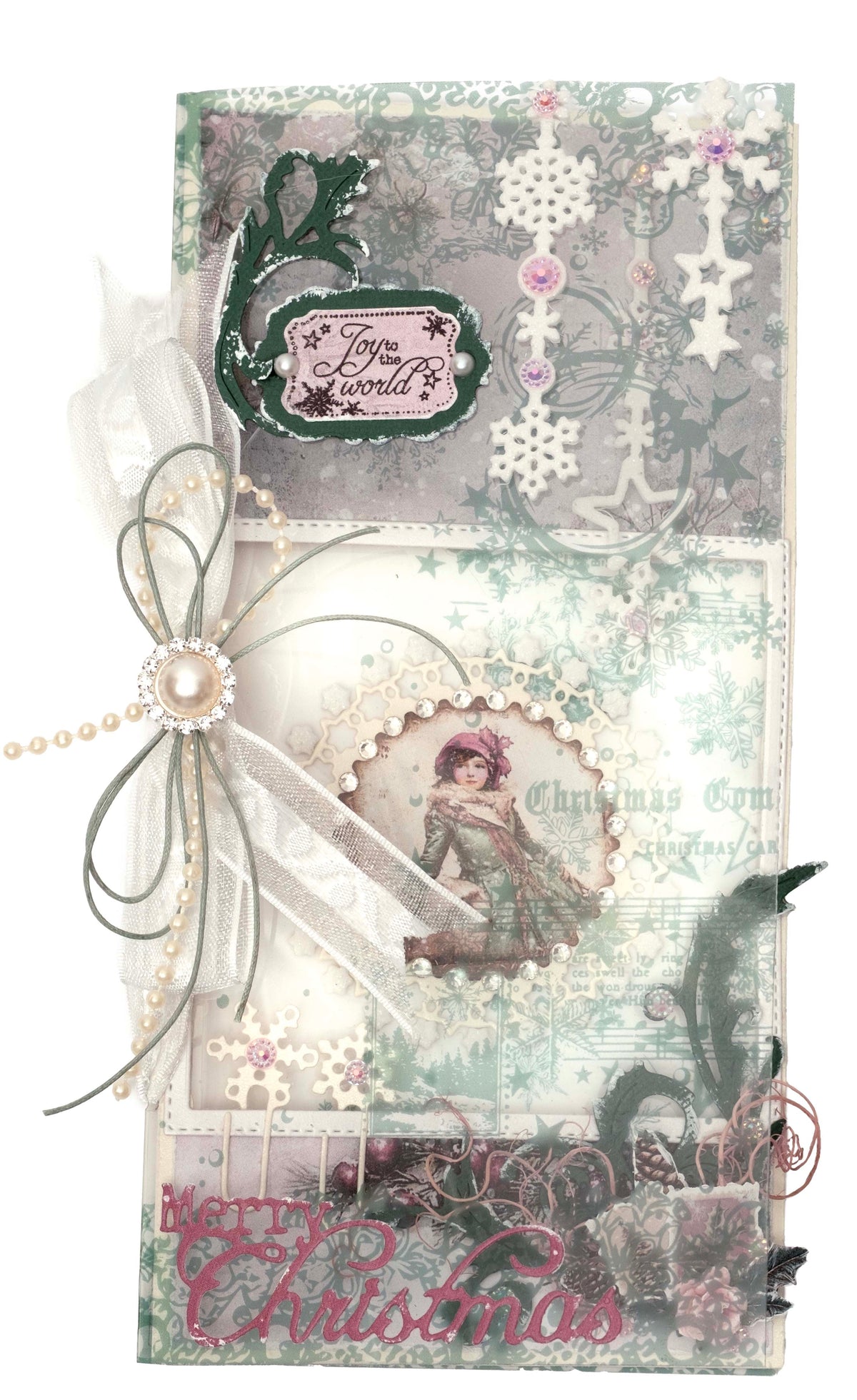JMA Emporte-pièce Rideau Hiver Noël Blush 1 Pièce