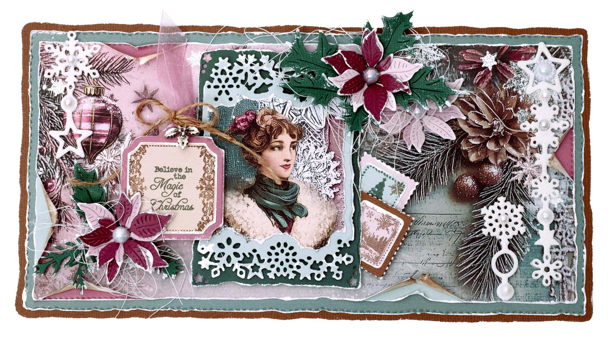 JMA Cutting Die Christmas Greens Christmas Blush 9 Pieces