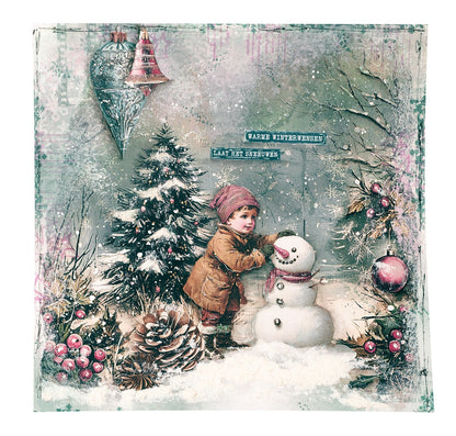 JMA Éléments de papier 35 Éléments de collage Noël Blush 35 pièces