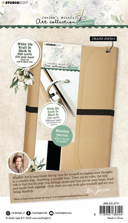 Pages de journal JMA pour JMA-ES-JOUR03 Blanc/Noir/Kraft Essentiels 120x210x8mm 25 feuilles n°11
