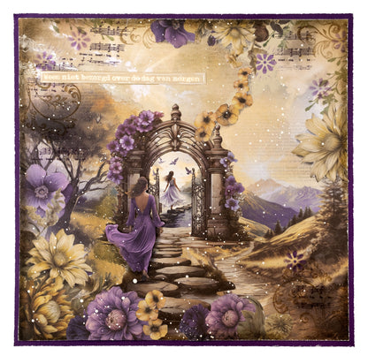 JMA Designer Paper Pad Collage Paper Growing & Blooming 36 Sheets