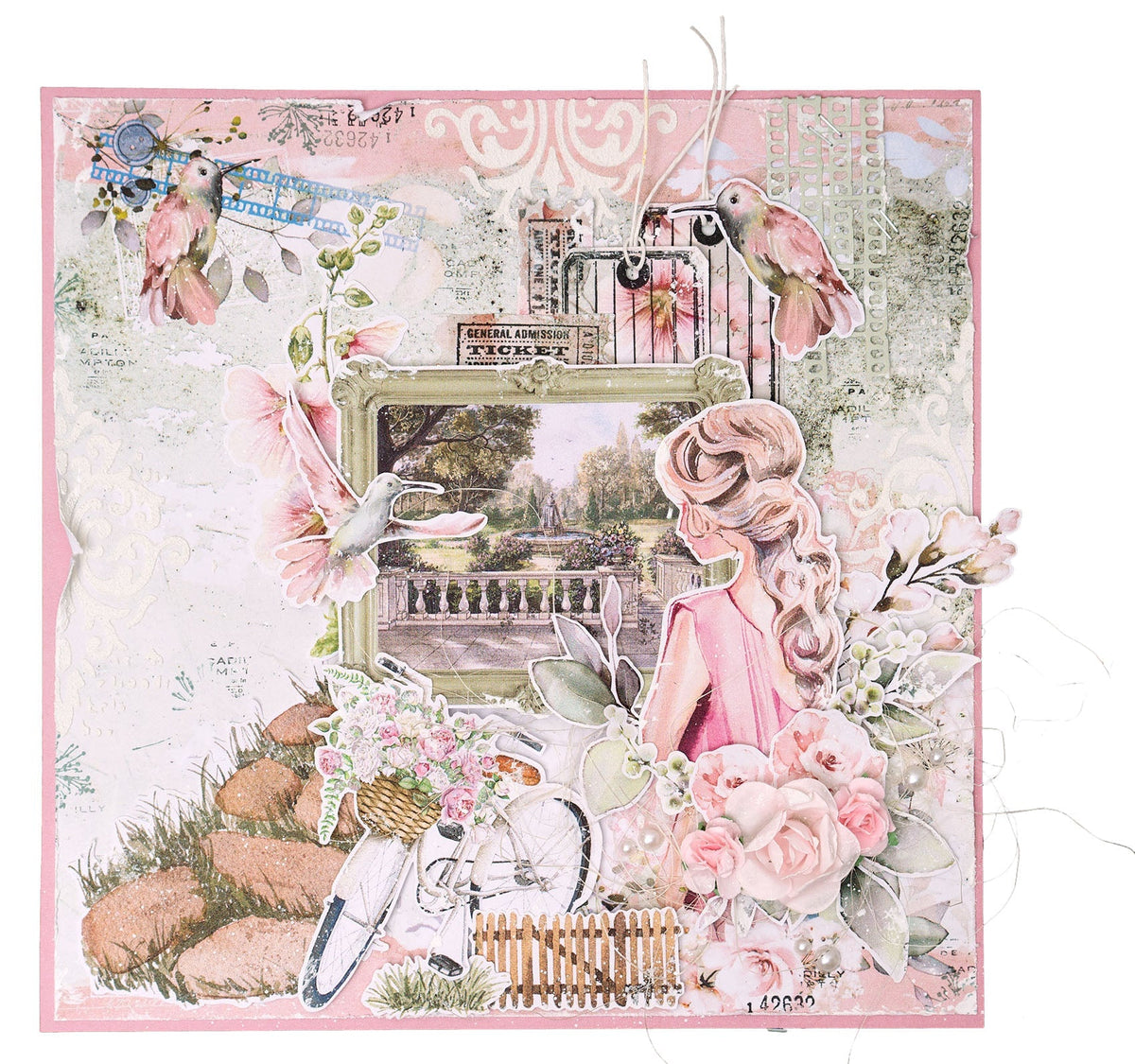 JMA Tampon et matrice de découpe Timbres Moments Romantiques 99x142x3mm 11 PC nr.63