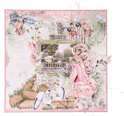 JMA Tampon et matrice de découpe Timbres Moments Romantiques 99x142x3mm 11 PC nr.63
