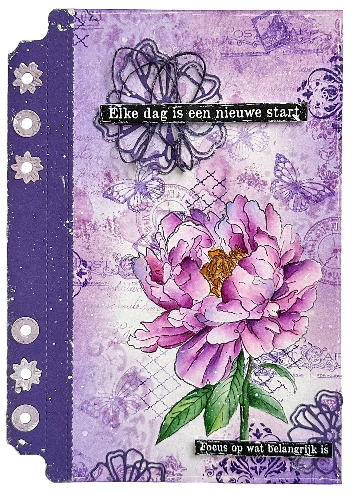 JMA Tampon Transparent Pivoine Intemporelle Rêves Victoriens 12 pièces
