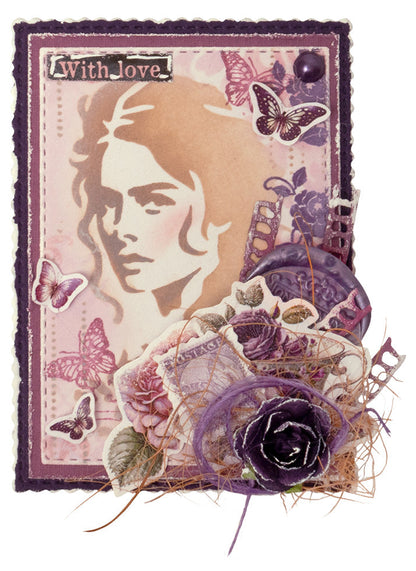 JMA Mask Victorian ATC Backgrounds Victorian Dreams 4 PC