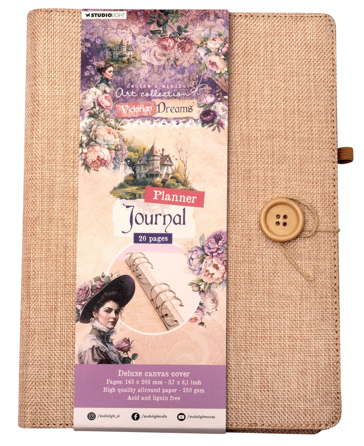 JMA Journal Deluxe toile carnet de notes Rêves victoriens 20 F.