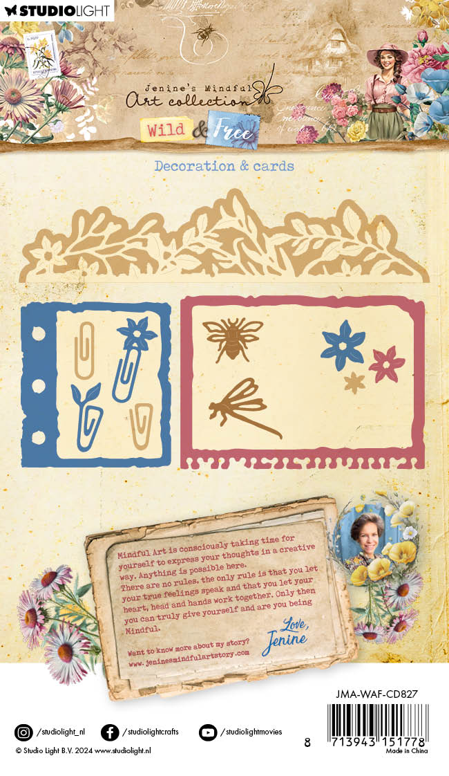 JMA Découpe Matrice Décoration & Cartes Wild & Free 15 pièces