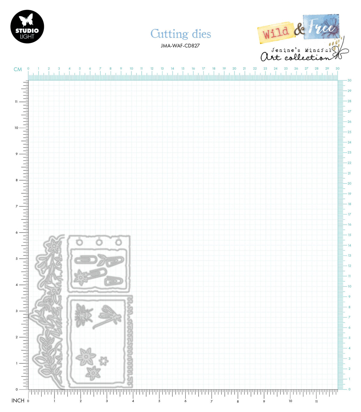 JMA Découpe Matrice Décoration & Cartes Wild & Free 15 pièces