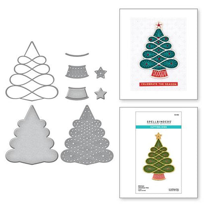 Matrices de découpe sapin de Noël cousu de la collection de Noël