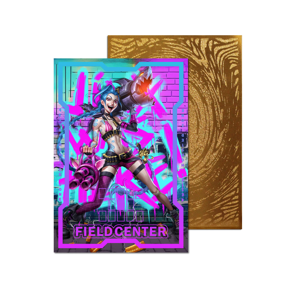 Jinx | Tapis de jeu en métal Arcane