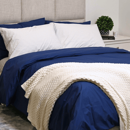 Parure de draps en percale de coton biologique essentielle