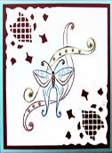 Patron de broderie KC - Ruban papillon