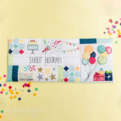 Kimberbell’s Shout Hooray! Bench Pillow