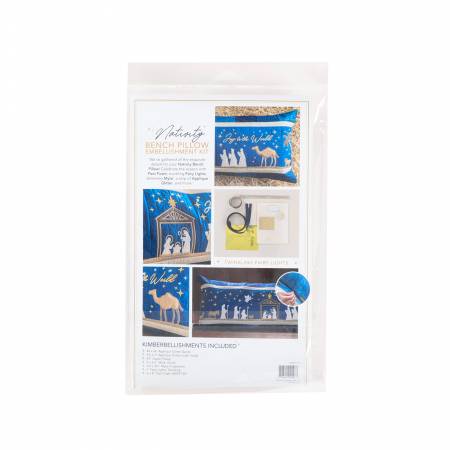 Kit d'embellissement pour coussin de banc Nativité Kimberbell