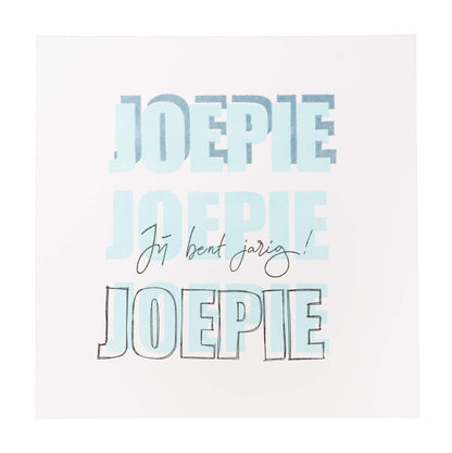 KJ Clear stamp Sentiments Joepie Essentials 105x148x3mm n°187
