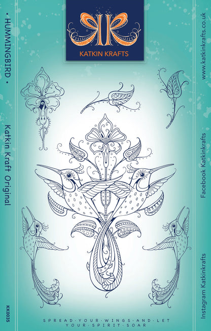 Tampons transparents Katkin Krafts Colibri 6 x 8 po