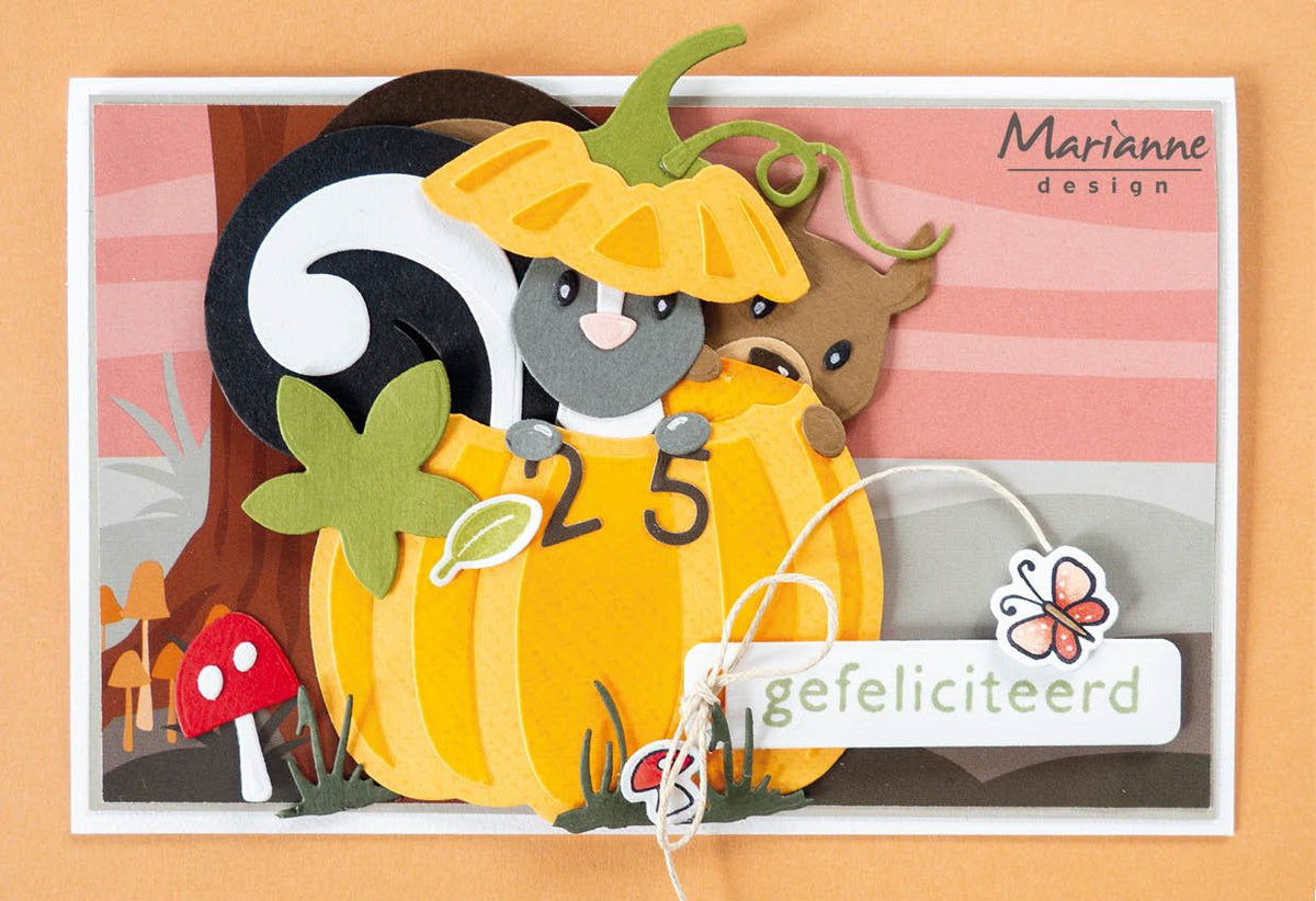 Marianne Design Collectables Die - Écureuil et Moufette d'Eline