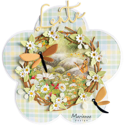 Marianne Design Feuille de découpe A4 - Vœux de printemps - Papillons