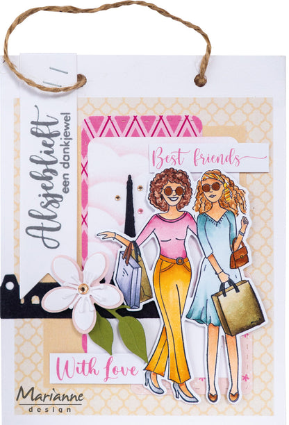 Marianne Design Pochoir créatif - A4 - Sac de courses