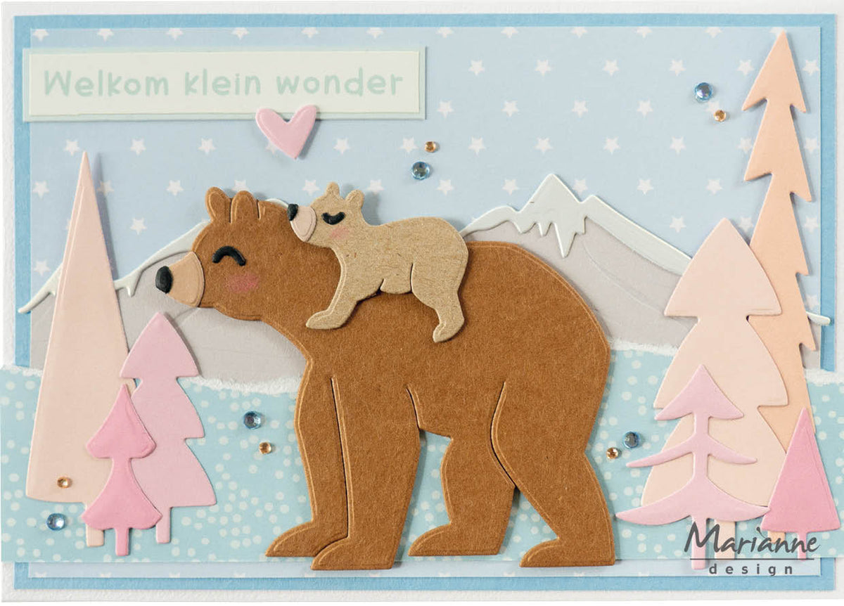 Matrice de découpe Marianne Design Craftables - Ours de Marleen