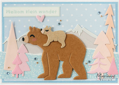 Matrice de découpe Marianne Design Craftables - Ours de Marleen