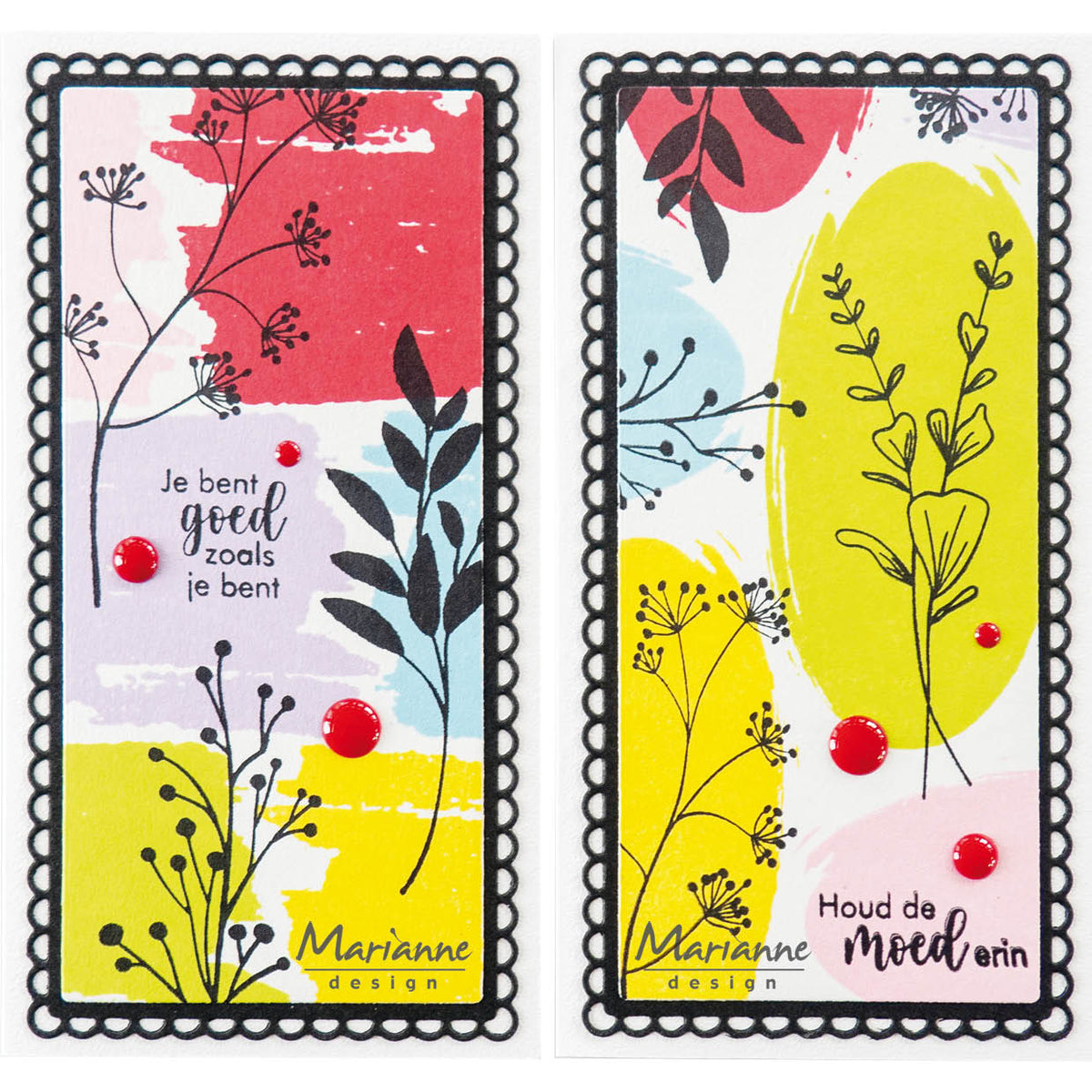 Marianne Design Clear Stamp - Rectangle Art Silhouette