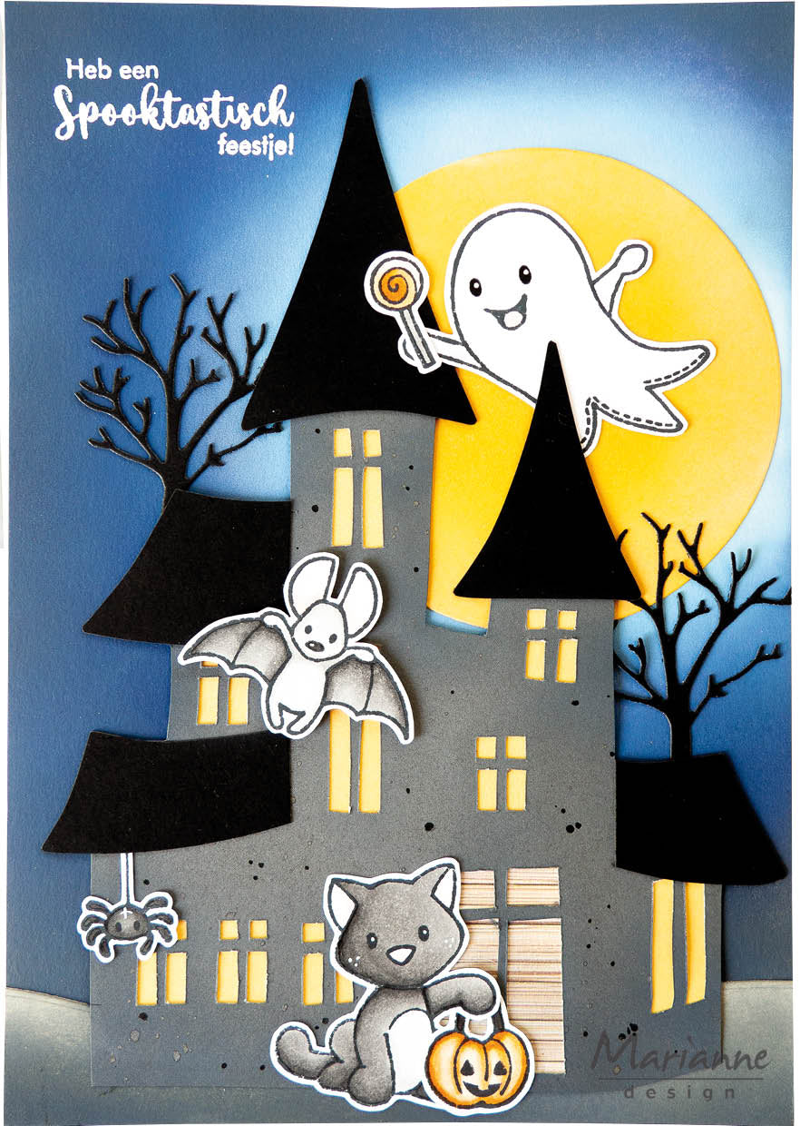Marianne Design Tampon et Matrices de Découpe - Les Animaux d'Eline - Halloween
