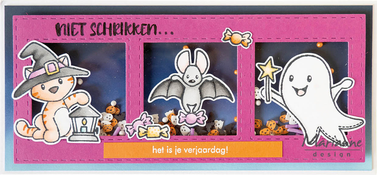 Marianne Design Tampon et Matrices de Découpe - Les Animaux d'Eline - Halloween