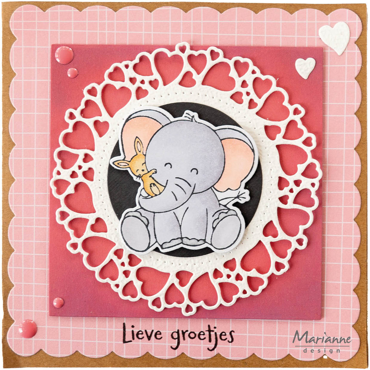 Marianne Design Craftables Matrice de découpe - Cercle de cœurs