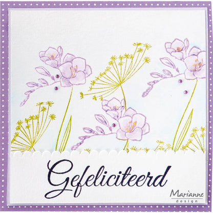 Marianne Design Tampon Transparent - Silhouette Art - Freesia
