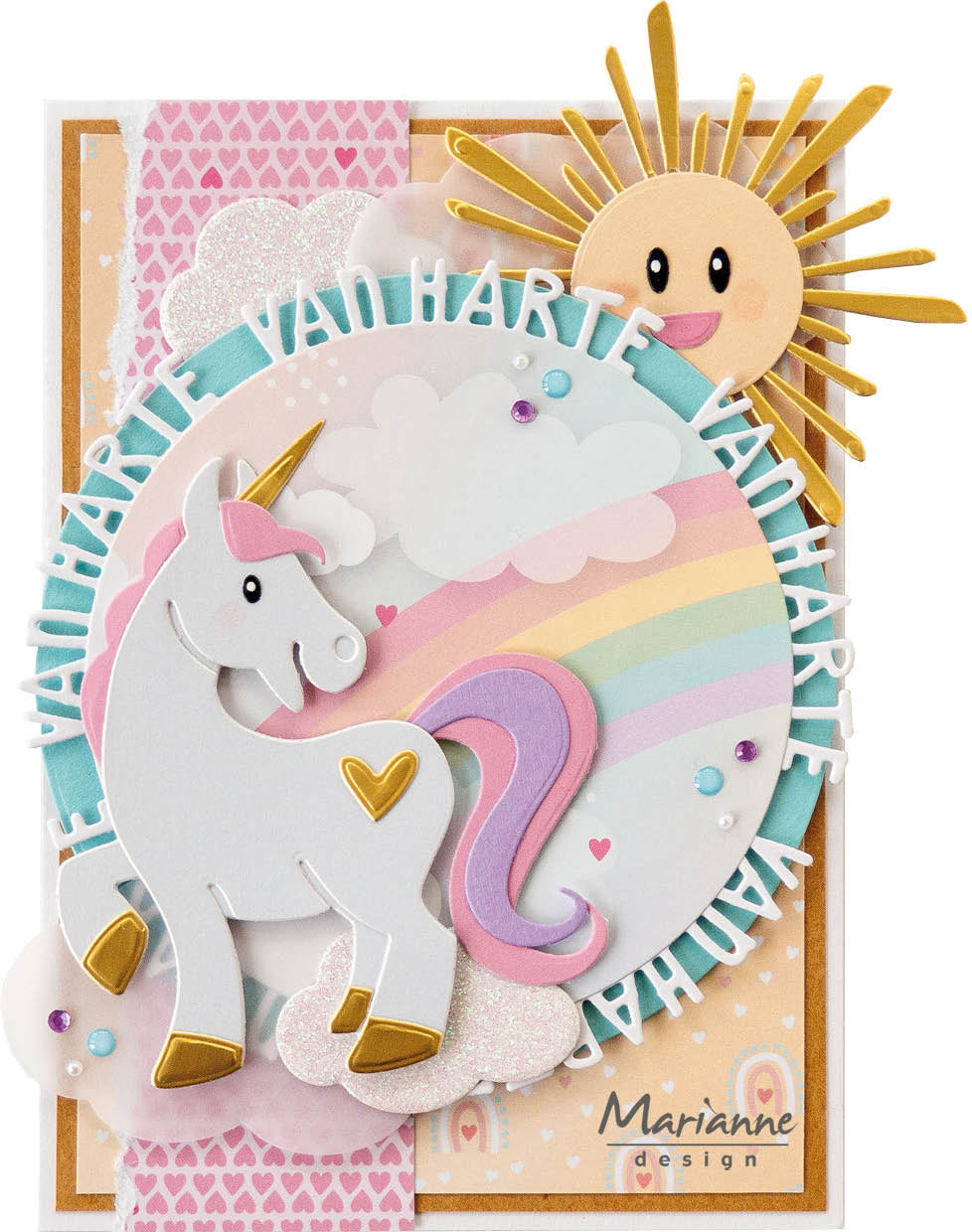 Marianne Design Collectables Die - Soleil et Nuages par Marleen