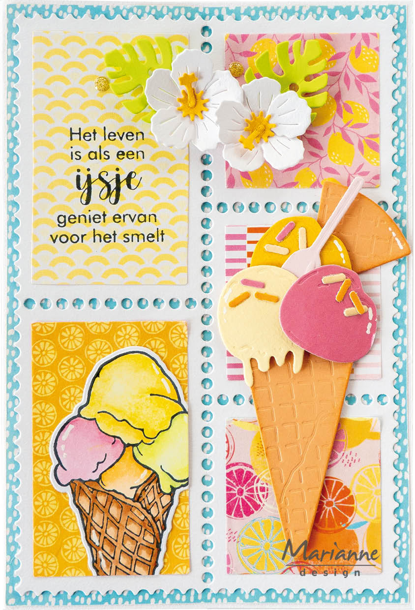 Marianne Design Bloc de papier A4 - Fresh Lemonade
