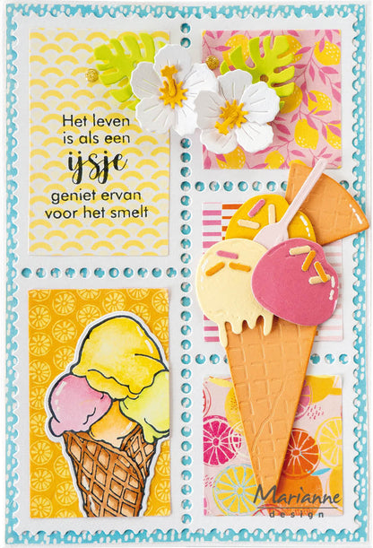 Marianne Design Bloc de papier A4 - Fresh Lemonade