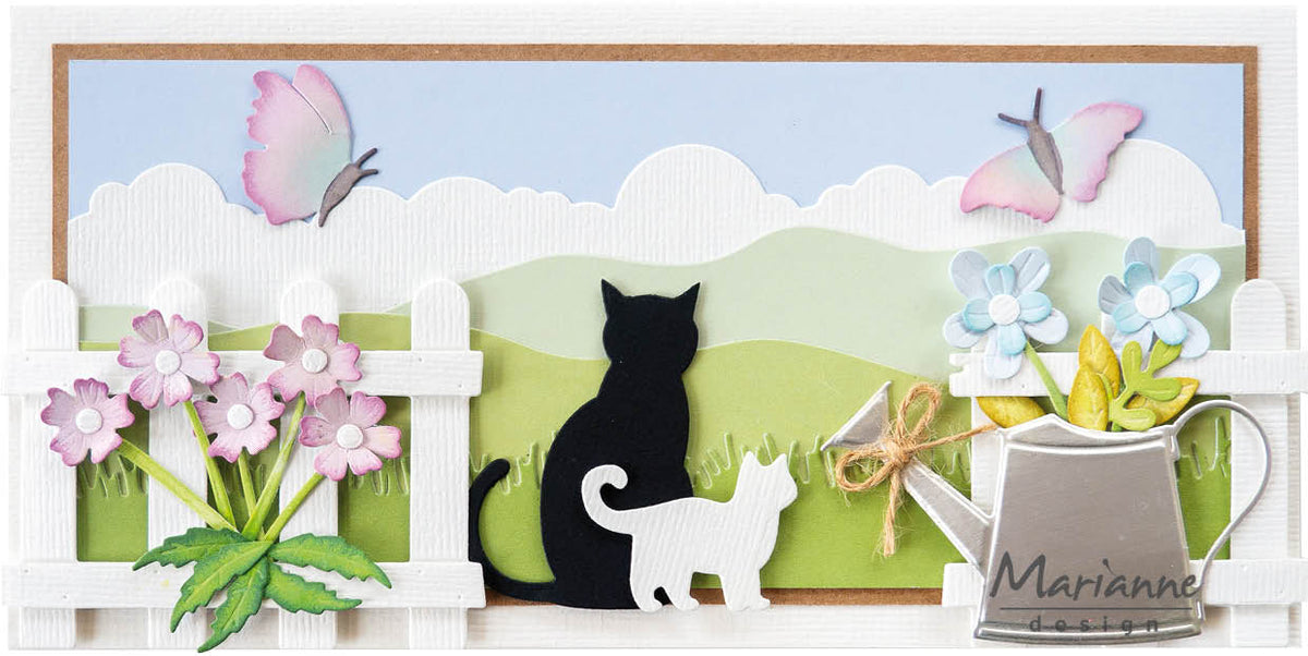 Marianne Design Papier Cartonné 6x12 - Bonjour Printemps