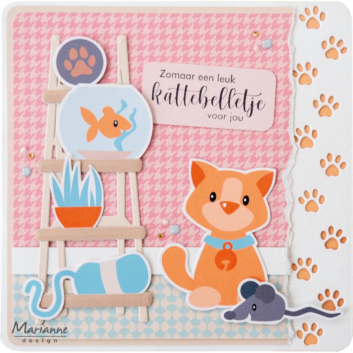 Marianne Design 6x12 Cardstock - Tails & Whiskers