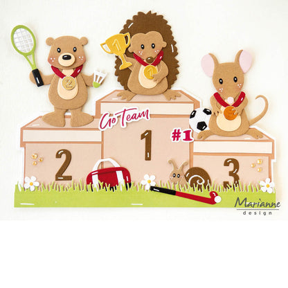 Marianne Design A5 Paper Set - Go Team by Marleen