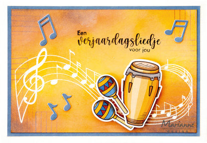 Marianne Design Clear Stamp - Musical Notes