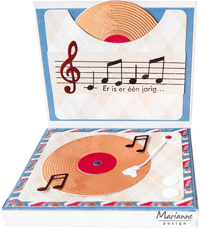 Marianne Design Matrice de découpe Creatables - Tourne-disque
