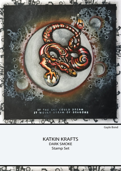 Tampons transparents Katkin Krafts Dark Smoke 6 x 8 po