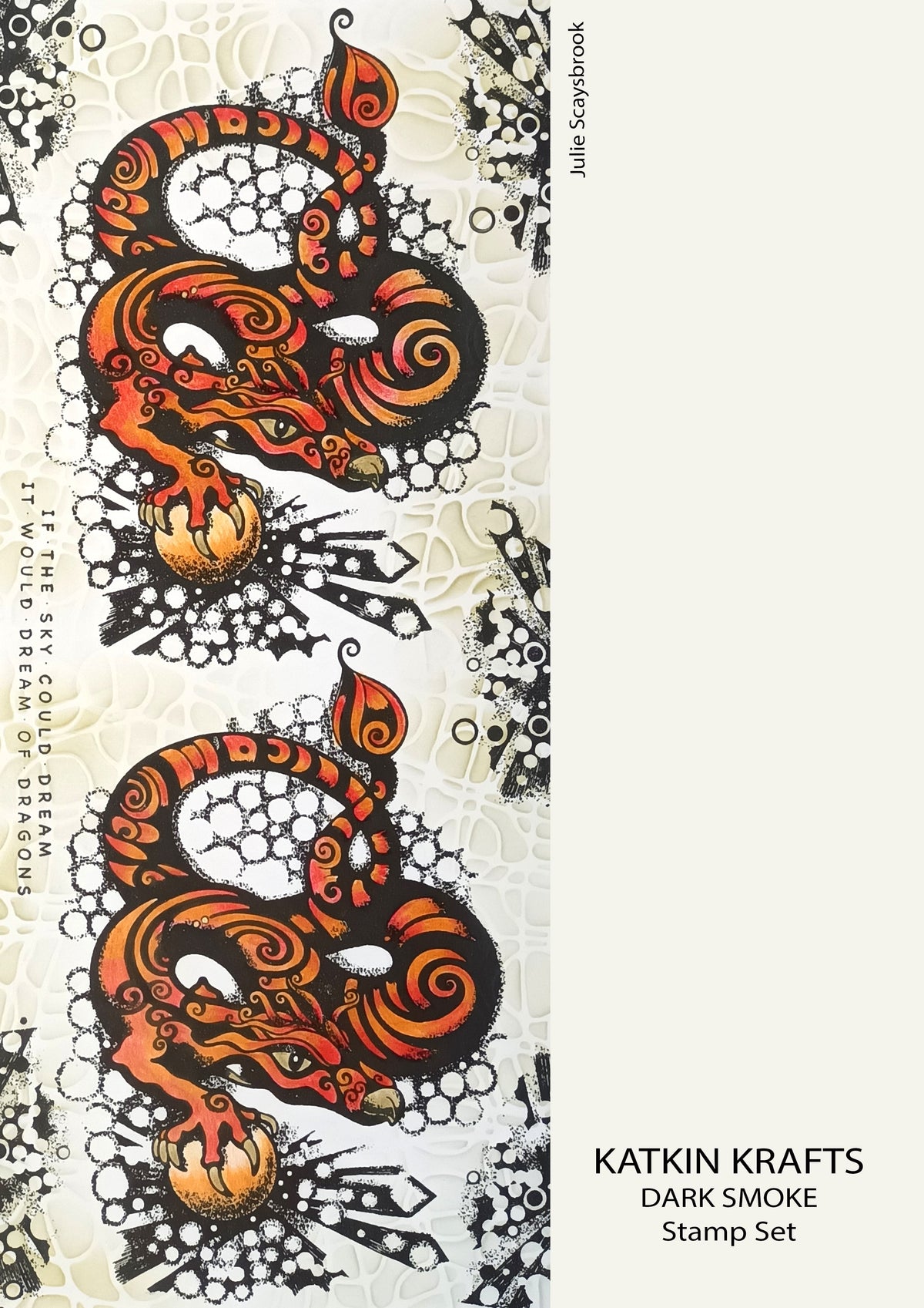 Tampons transparents Katkin Krafts Dark Smoke 6 x 8 po