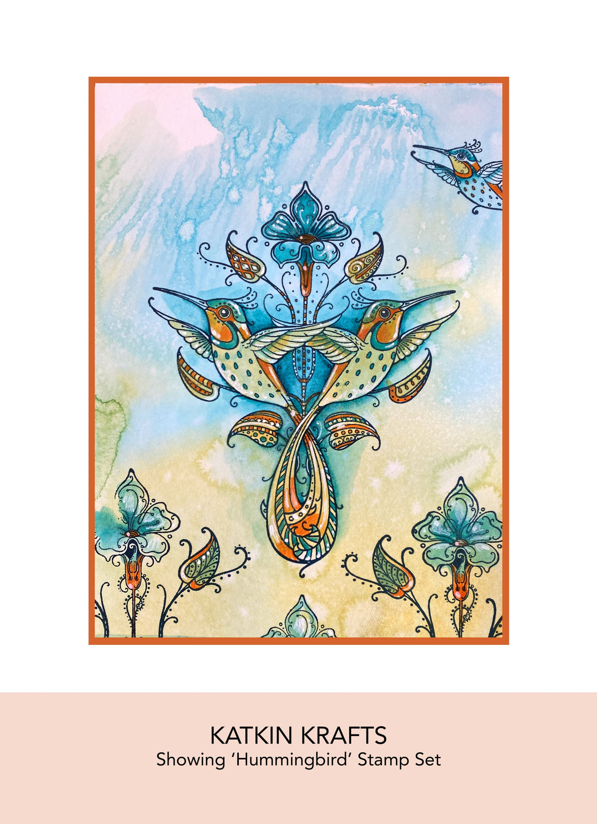 Tampons transparents Katkin Krafts Colibri 6 x 8 po