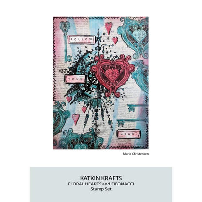 Katkin Krafts Wild Hearts Ensemble de Timbres Transparents 6 po x 8 po
