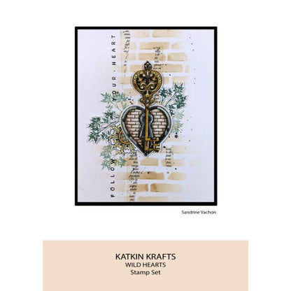 Katkin Krafts Wild Hearts Ensemble de Timbres Transparents 6 po x 8 po