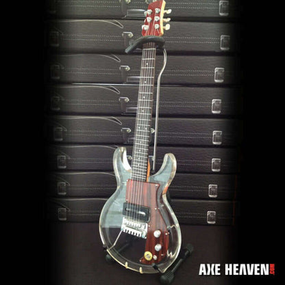 Guitare miniature Dan Armstrong en acrylique transparent, réplique de collection