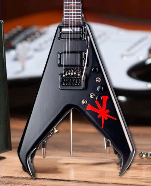 Mini-guitare Custom Kerry King Dean USA V édition limitée – Sous licence officielle