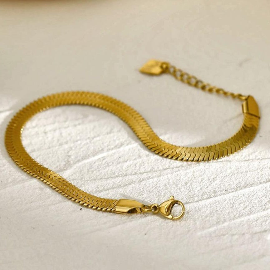 Bracelet texturé peau de serpent LAILA