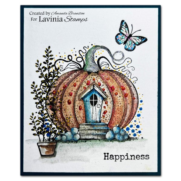 Lavinia Stamps - Tampon cabane citrouille