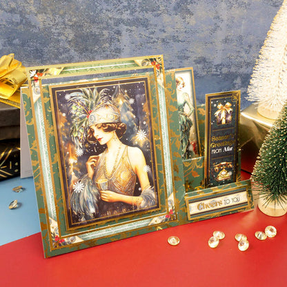 Festive Decadence Edge-to-Edge Foiled Cardstock