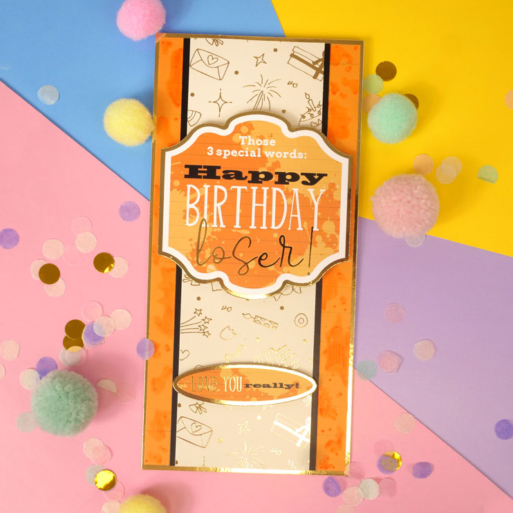 Hunkydory Humour Feuille de toppers - Joyeux anniversaire
