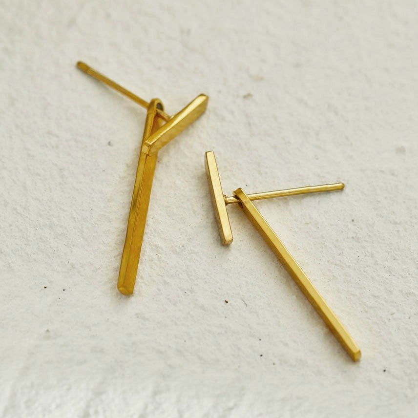 Boucles d'oreilles clous LIGNES